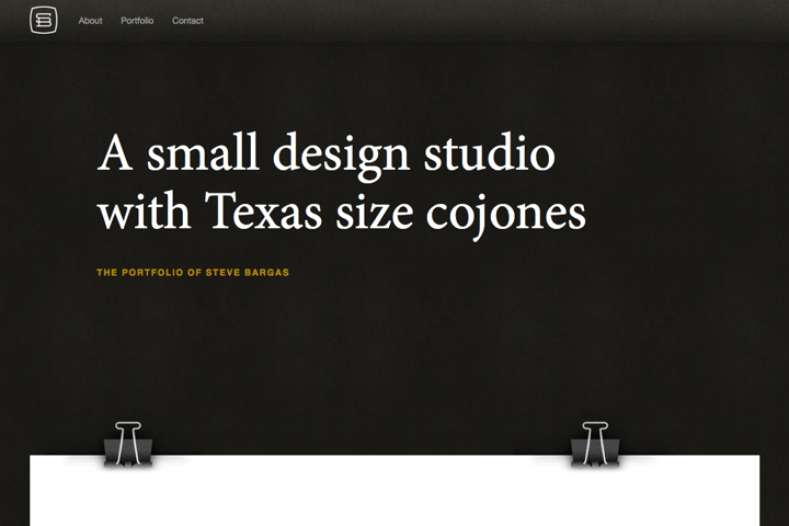 Steve Bargas website preview